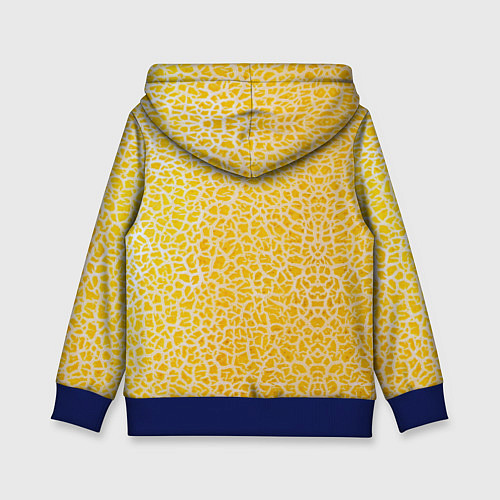 Детская толстовка Дыня текстура / 3D-Синий – фото 2