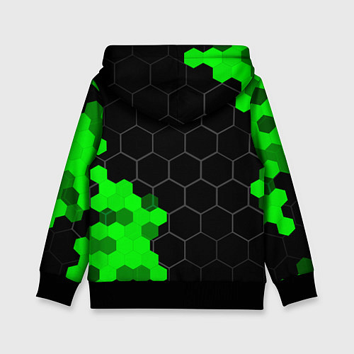 Детская толстовка Haval green sport hexagon / 3D-Черный – фото 2