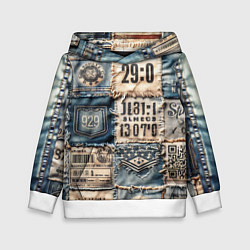 Детская толстовка Пэчворк Tokyo and US