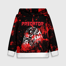 Толстовка-худи детская Predator blood, цвет: 3D-белый