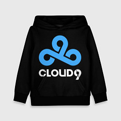 Толстовка-худи детская Cloud9 - esports logo, цвет: 3D-черный