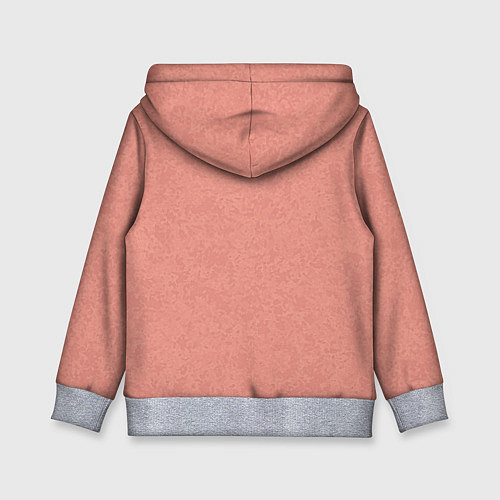 Детская толстовка Однотонный персиковый текстура / 3D-Меланж – фото 2