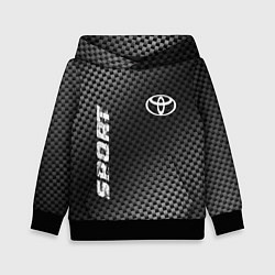 Толстовка-худи детская Toyota sport carbon, цвет: 3D-черный