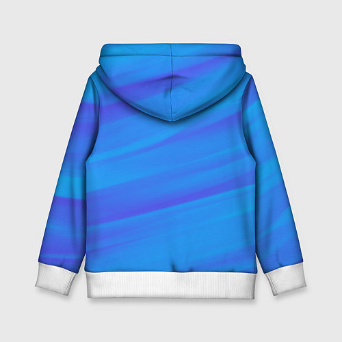Детская толстовка Россия - синие волны / 3D-Белый – фото 2