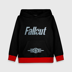 Толстовка-худи детская Fallout - Logo, цвет: 3D-красный