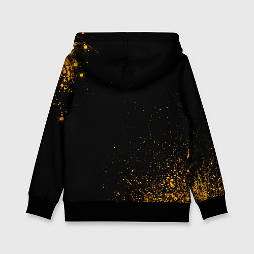 Детская толстовка Ajax - gold gradient / 3D-Черный – фото 2