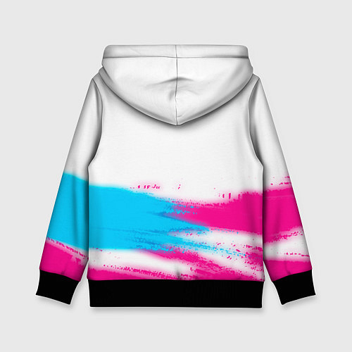 Детская толстовка Aston Villa neon gradient style посередине / 3D-Черный – фото 2