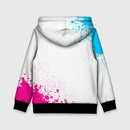 Детская толстовка Sporting neon gradient style вертикально / 3D-Черный – фото 2