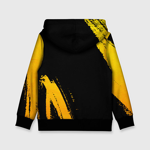 Детская толстовка Juventus - gold gradient вертикально / 3D-Черный – фото 2