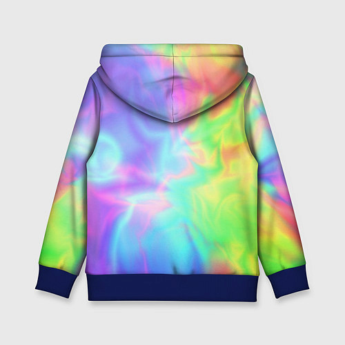 Детская толстовка Яркий тай-дай абстракция / 3D-Синий – фото 2