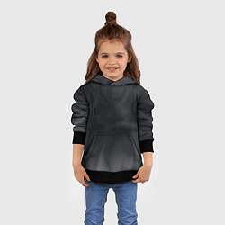 Толстовка-худи детская Тёмный серый дымчатый, цвет: 3D-черный — фото 2
