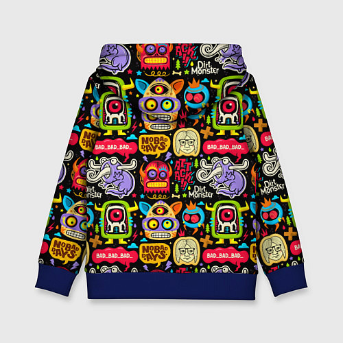 Детская толстовка No bad days / 3D-Синий – фото 2