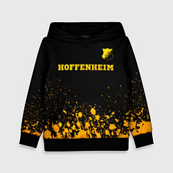 Детская толстовка Hoffenheim - gold gradient посередине