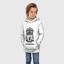Толстовка-худи детская Liverpool sport на светлом фоне, цвет: 3D-белый — фото 2