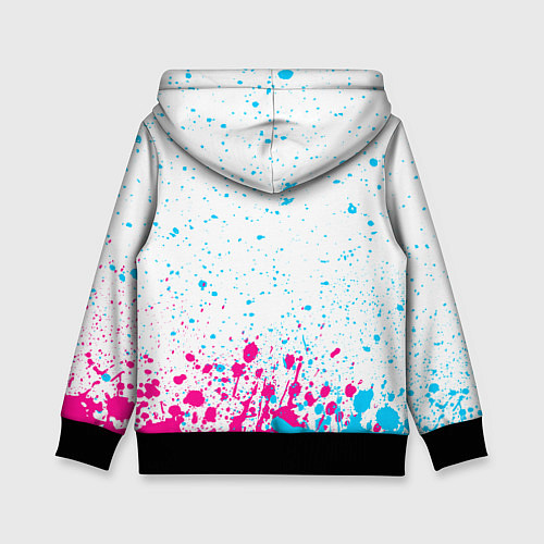 Детская толстовка West Ham neon gradient style посередине / 3D-Черный – фото 2