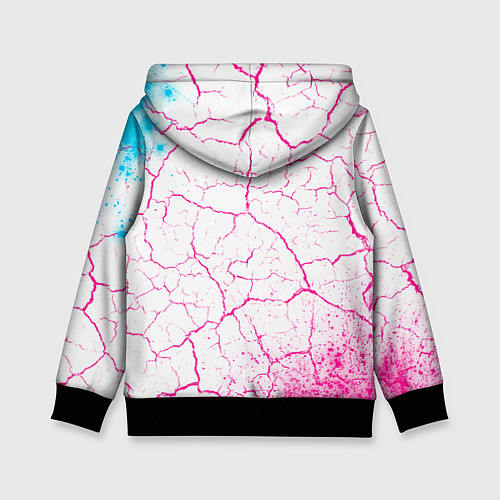 Детская толстовка Atletico Madrid neon gradient style / 3D-Черный – фото 2