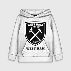 Детская толстовка West Ham sport на светлом фоне