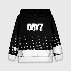Толстовка-худи детская Dayz game pattern logo, цвет: 3D-белый