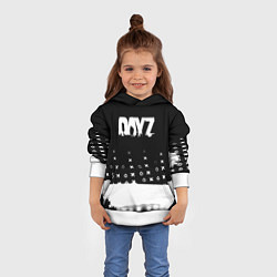 Толстовка-худи детская Dayz game pattern logo, цвет: 3D-белый — фото 2