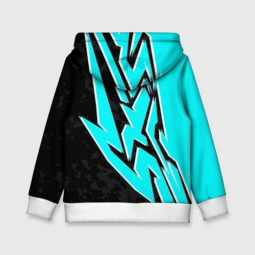 Детская толстовка Mint graffiti / 3D-Белый – фото 2