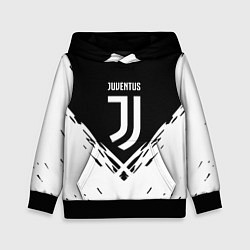 Толстовка-худи детская Juventus sport geometry fc club, цвет: 3D-черный