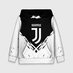 Толстовка-худи детская Juventus sport geometry fc club, цвет: 3D-белый