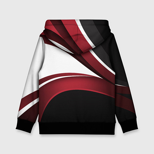 Детская толстовка Униформа Россия - бордовая / 3D-Черный – фото 2