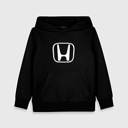 Толстовка-худи детская Honda white logo, цвет: 3D-черный