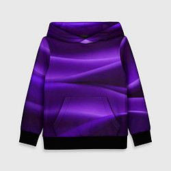 Толстовка-худи детская Фиолетовый шелк, цвет: 3D-черный