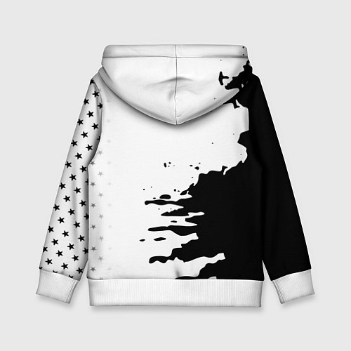 Детская толстовка Россия герб звёзды в красках / 3D-Белый – фото 2