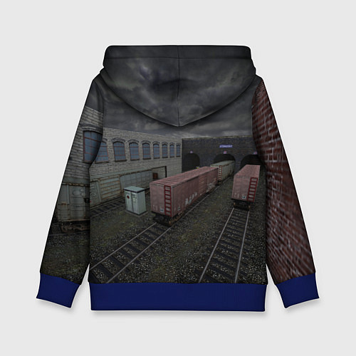 Детская толстовка Counter Strike 1 6 de train / 3D-Синий – фото 2