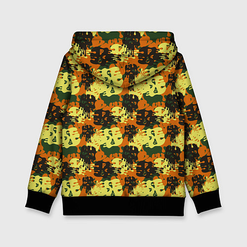 Детская толстовка Размалеванные черепа / 3D-Черный – фото 2