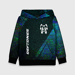 Детская толстовка Deftones glitch blue