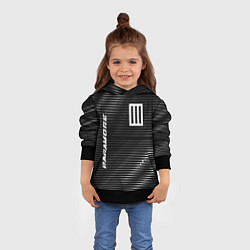 Толстовка-худи детская Paramore metal rock lines, цвет: 3D-черный — фото 2