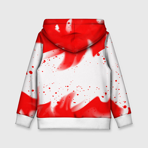 Детская толстовка Амонг ас красный огонь / 3D-Белый – фото 2