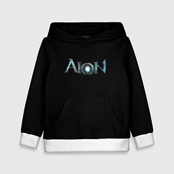 Толстовка-худи детская AION logo, цвет: 3D-белый