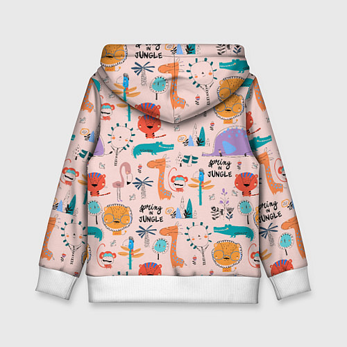 Детская толстовка Spring in jungle / 3D-Белый – фото 2