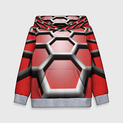 Толстовка-худи детская Броня робота, цвет: 3D-меланж