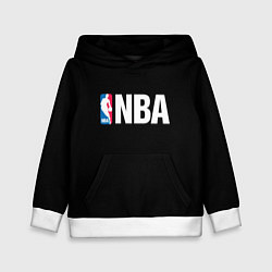 Толстовка-худи детская NBA logo sport, цвет: 3D-белый