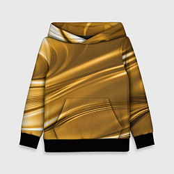 Толстовка-худи детская Золотой сплав абстрактная текстура, цвет: 3D-черный
