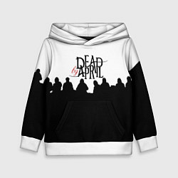 Толстовка-худи детская Dead by april rock, цвет: 3D-белый