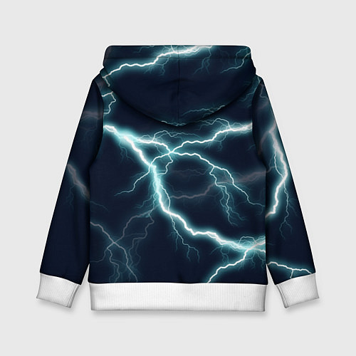 Детская толстовка Джиян - Грозовые волны / 3D-Белый – фото 2