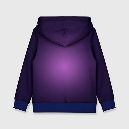 Детская толстовка Розовый неоновый знак Только хорошие вибрации / 3D-Синий – фото 2