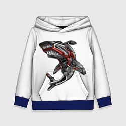 Толстовка-худи детская Moto shark, цвет: 3D-синий