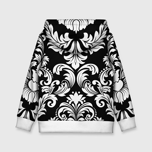 Детская толстовка Дамасский орнамент / 3D-Белый – фото 2