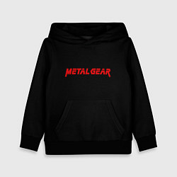 Детская толстовка Metal gear red logo