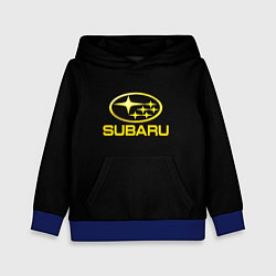 Детская толстовка Subaru logo yellow