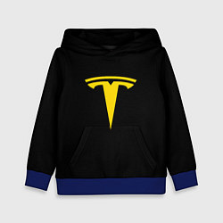 Толстовка-худи детская Tesla yellow, цвет: 3D-синий