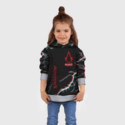 Толстовка-худи детская Assassins Creed strom, цвет: 3D-меланж — фото 2