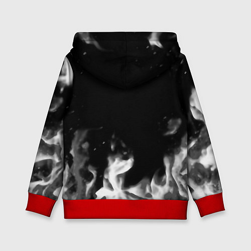 Детская толстовка Diablo fire black / 3D-Красный – фото 2
